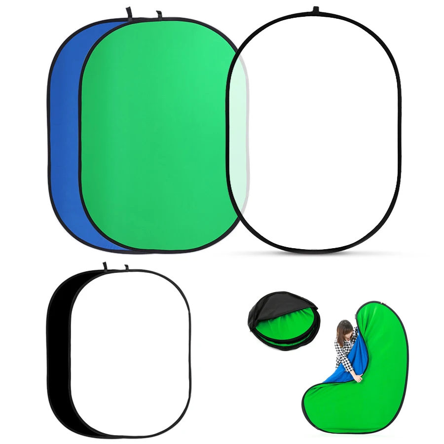 Green Screen Collapsible - TENWISH 100*150 センチメートル / 200*150 センチメートル