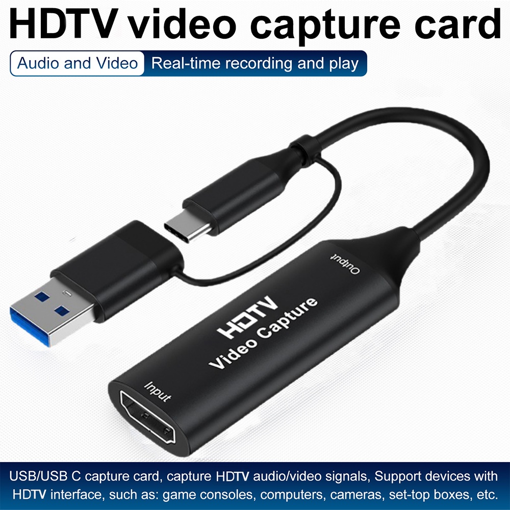 Capture Card 4K Hdmi - 2 in 1 USB 3.0ビデオキャプチャカード 4K