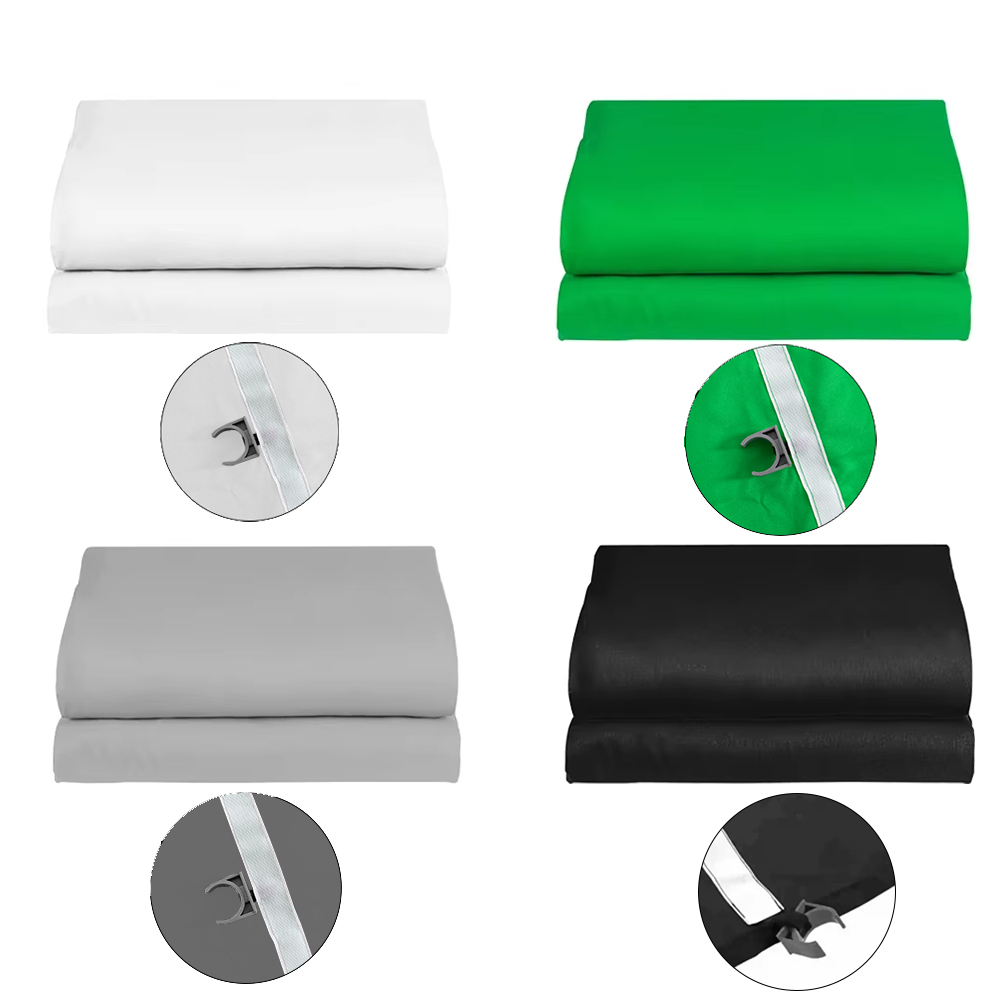 Green Screen Collapsible - SH ホワイトグリーンブラックグレースクリーン特別な布 48 バックル付き背景マット布壁写真撮影屋外撮影