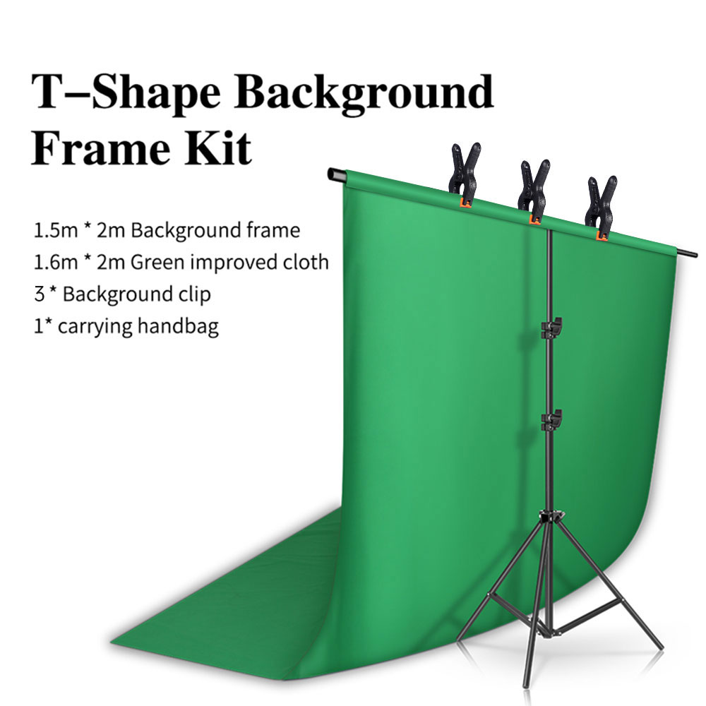 Green Screen Collapsible - 写真スタジオ,ポートレート,サポートフレーム,ビデオクロマキー用の緑色の画面