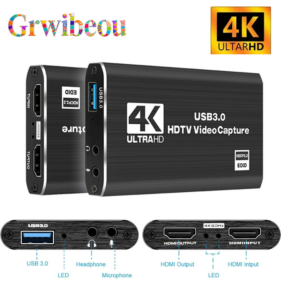 Capture Card 4K Hdmi - 4K USB 3.0 ビデオキャプチャカード HDMI対応 1080P