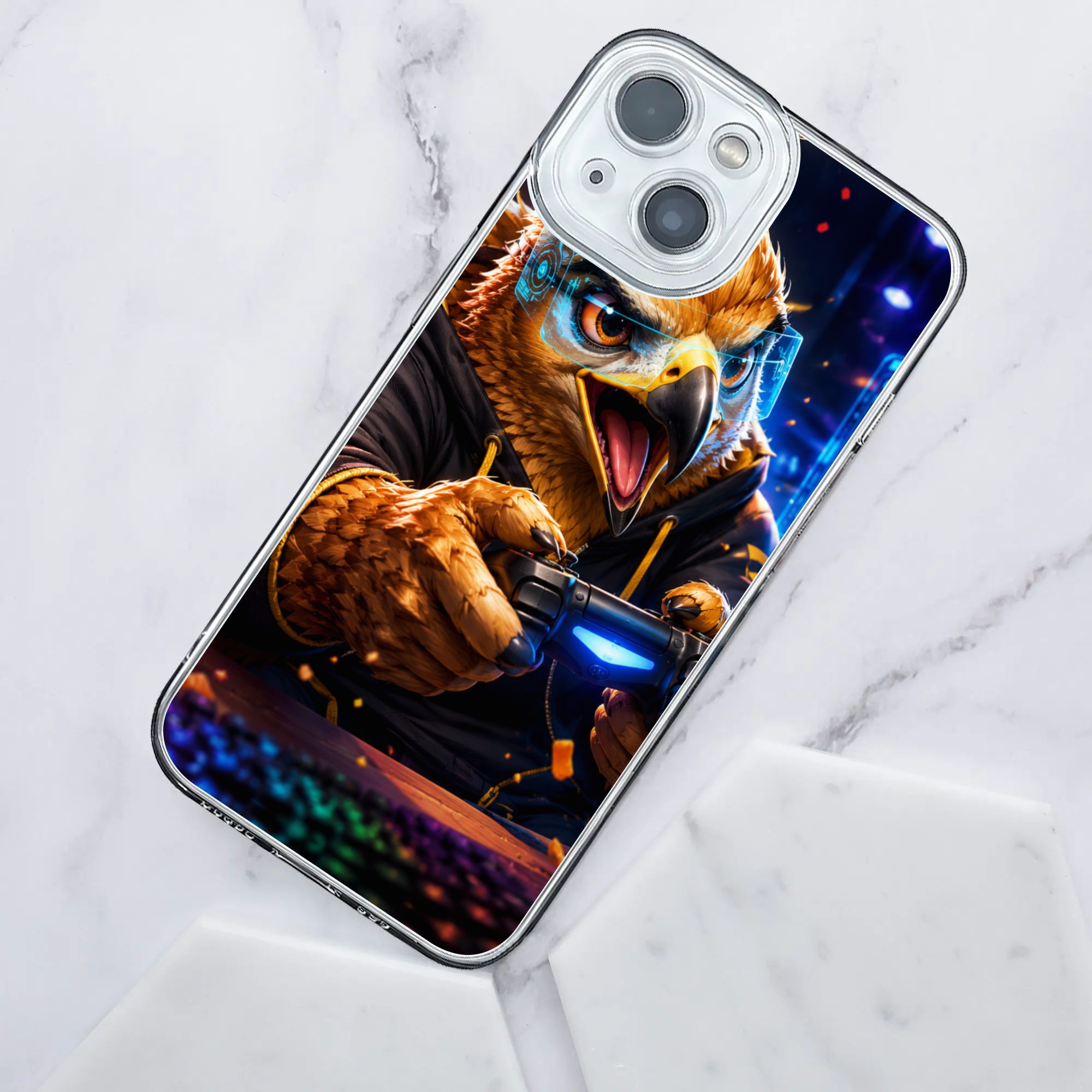 Esports Gaming Phone - 新型アーマーバンパー 日本風 Eスポーツ ゲーミング クールイーグル スマホケース
