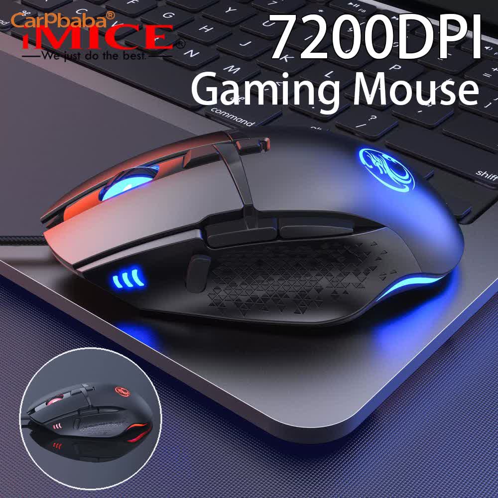 Esports Gaming Phone - A2T91 ポータブル有線ゲーミングマウス 7200DPI プログラム可能な周辺機器 Eスポーツ PCマウス