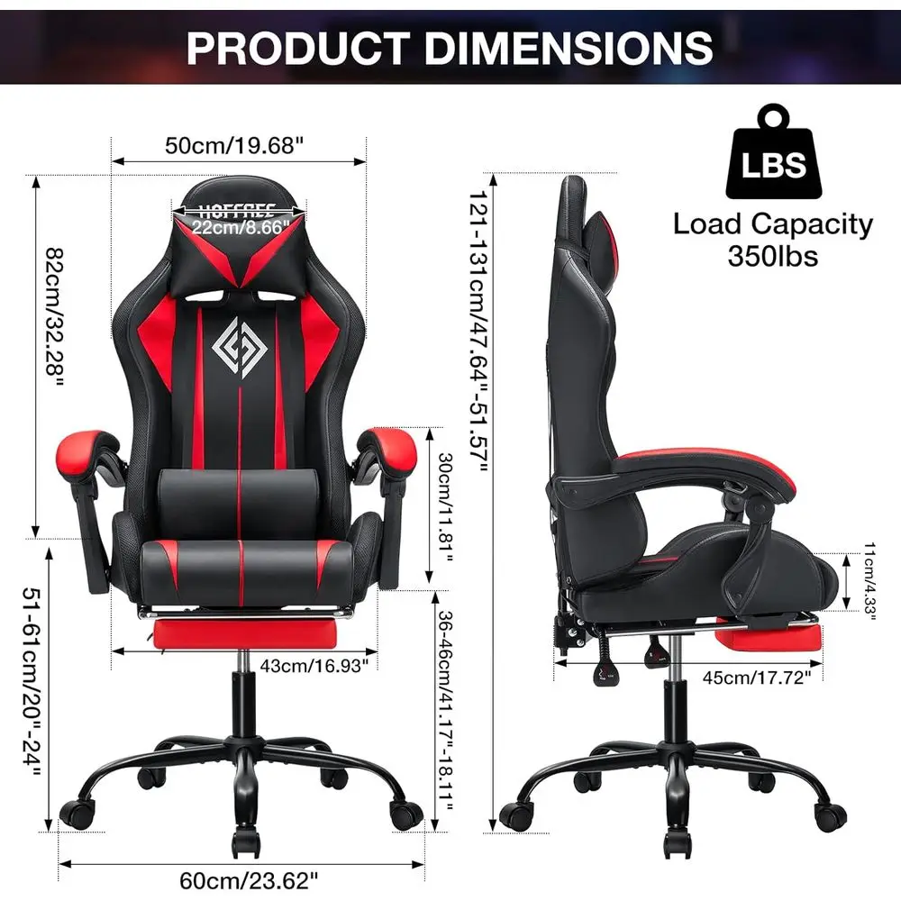 人間工学に基づいたハイバックゲーミングチェア、LED RGB - Rgb Gaming Chair のレビューと価格