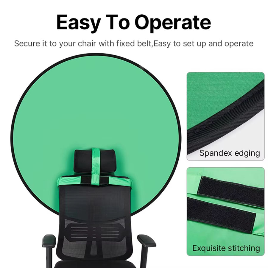 グリーンブルー両面スクリーン背景布丸型折りたたみ式写真撮影用 - Green Screen Collapsible のレビューと価格