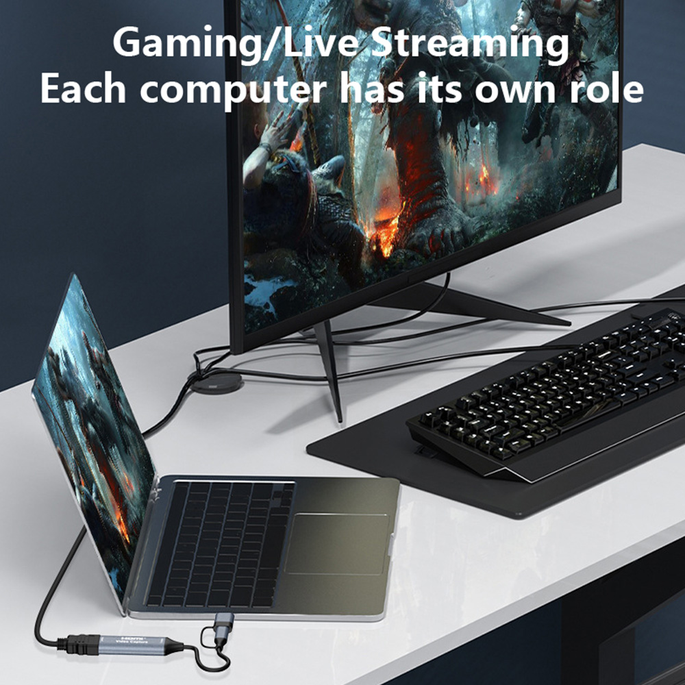 4K 2in1 USB 2.0 ビデオキャプチャカード US - Capture Card 4K Hdmi のレビューと価格