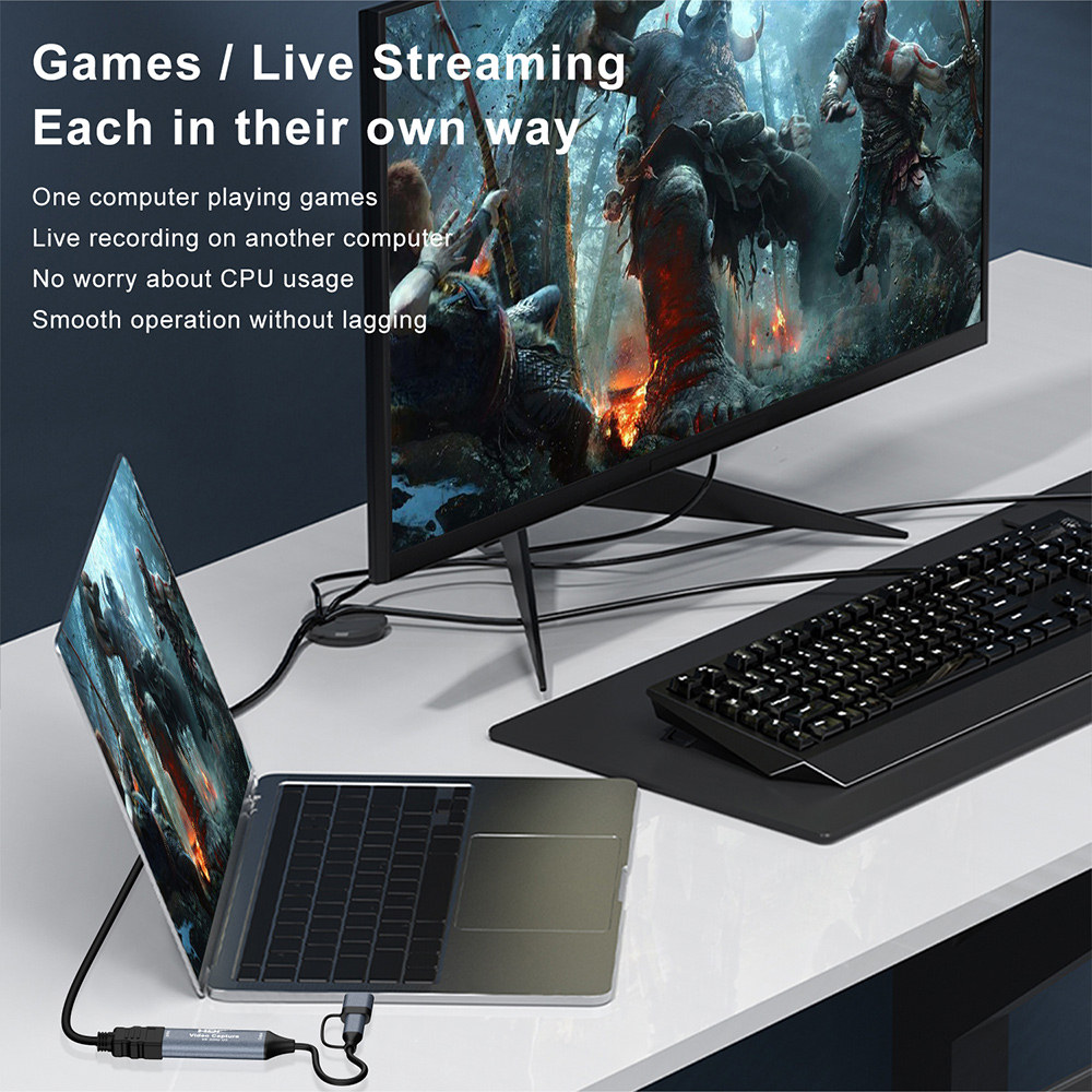2 in 1 USB 3.0ビデオキャプチャカード 4K H - Capture Card 4K Hdmi のレビューと価格