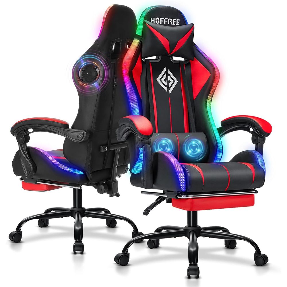 BluetoothスピーカーとLEDライト付きRGBゲーミン - Rgb Gaming Chair のレビューと価格