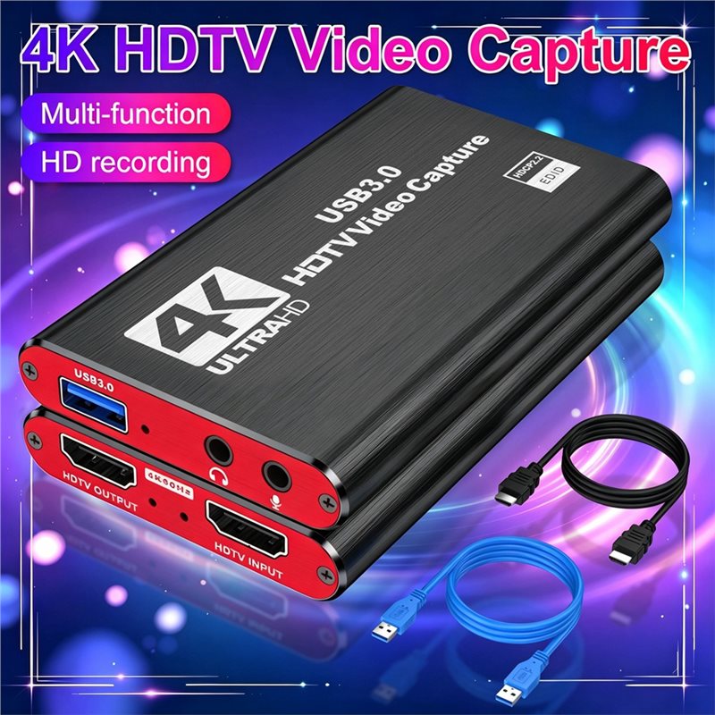 AT82-PC用ゲーム録画4K USB 3.0ビデオキャプチ - Capture Card 4K Hdmi のレビューと価格
