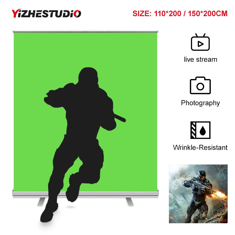 折りたたみ式背景、しわになりにくい生地、超高速セットアップ、 - Green Screen Collapsible のレビューと価格