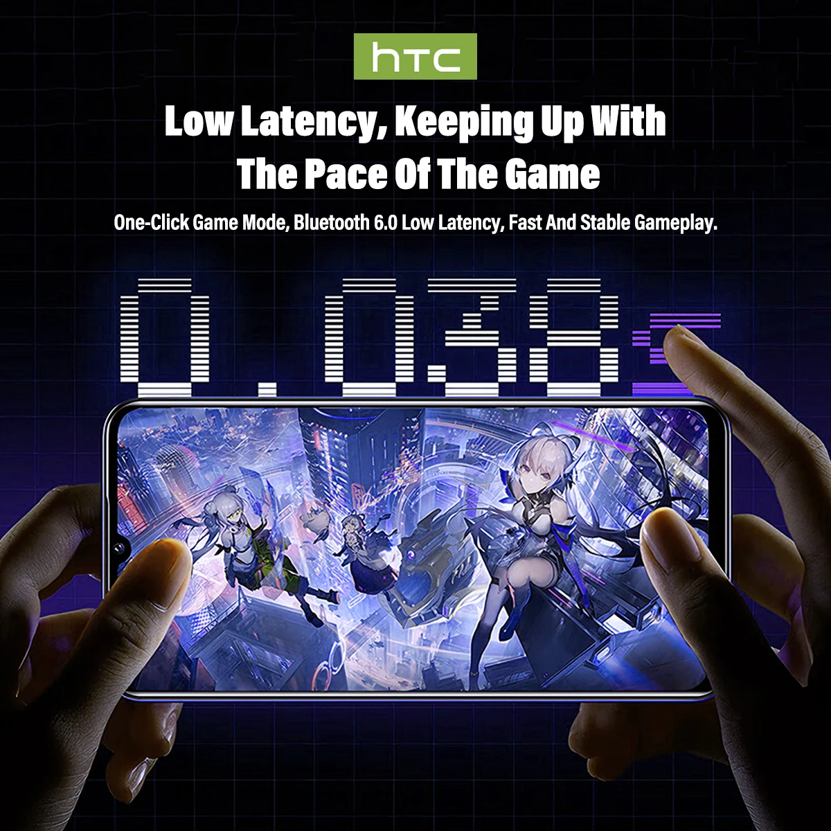 HTC NE70 Bluetooth V6.0 ヘッドフォン - Esports Wireless Gaming Headset のレビューと価格