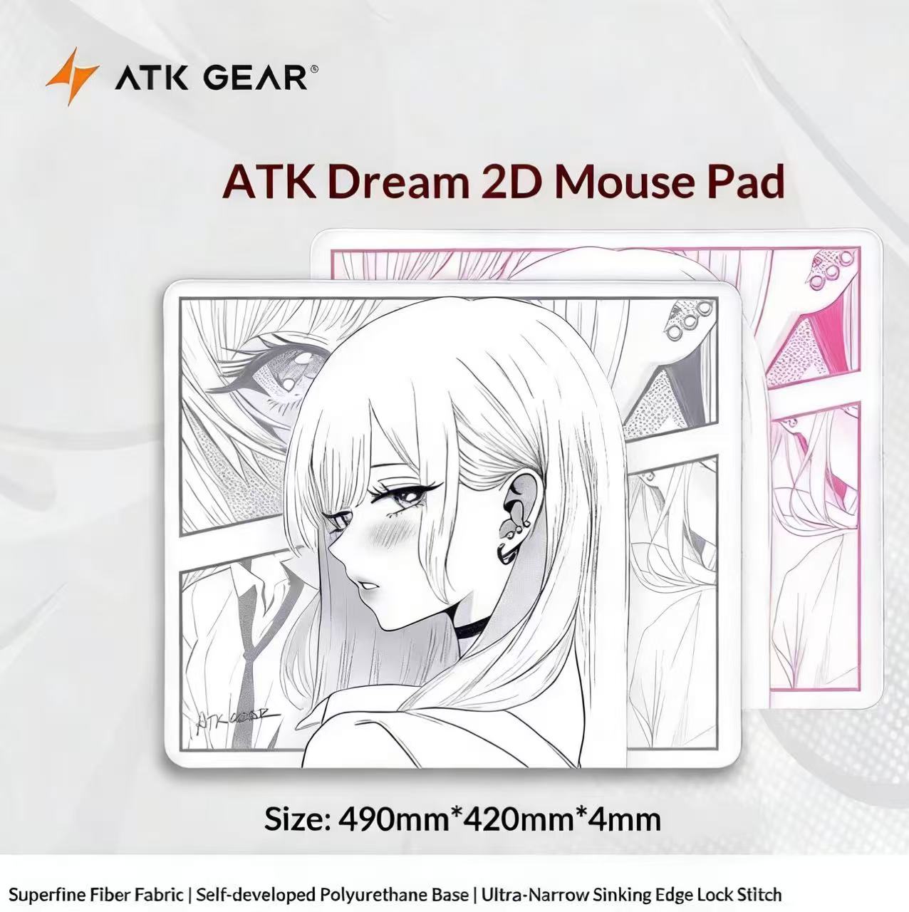 本物の ATK ドリームアニメ大型ニュートラルマウスパッド  - Esports Gaming Pad のレビューと価格