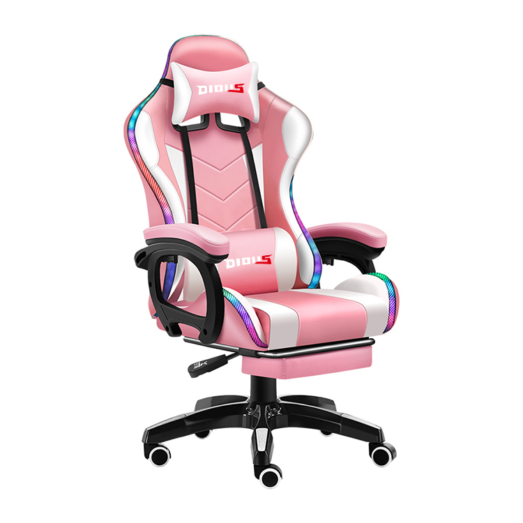 卸売良い価格スイベルホワイト Pu レザーレーシングマッサー - Rgb Gaming Chair のレビューと価格