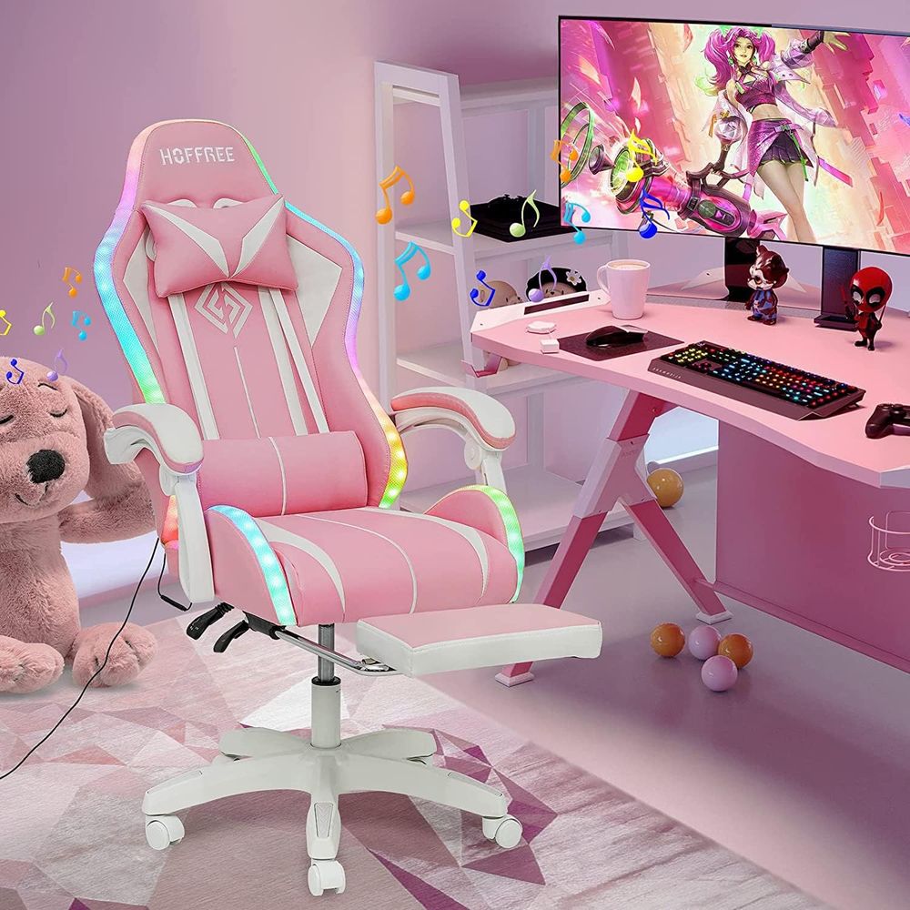 人間工学に基づいたBluetoothゲーミングチェア（LED - Rgb Gaming Chair のレビューと価格
