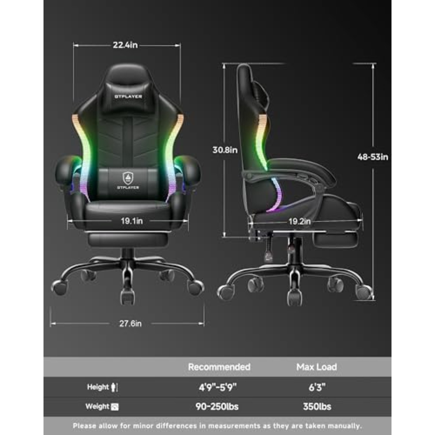ゲーミングチェア、大人用コンピューターゲームチェア、RGBブ - Rgb Gaming Chair のレビューと価格